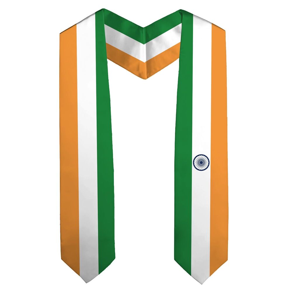 1452 National Flag Graduation Stole Embroidery Sash for Study Aboard